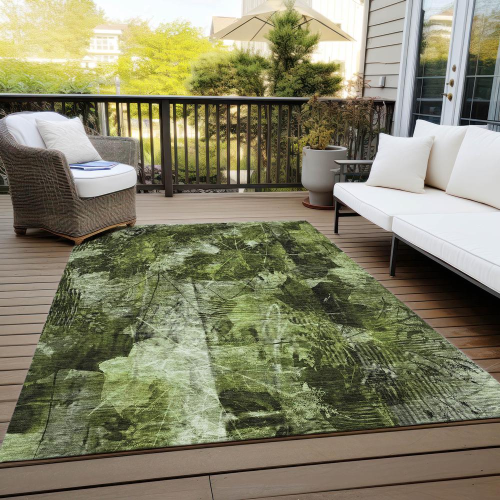Chantille ACN560 Green 3' x 5' Rug. Picture 8