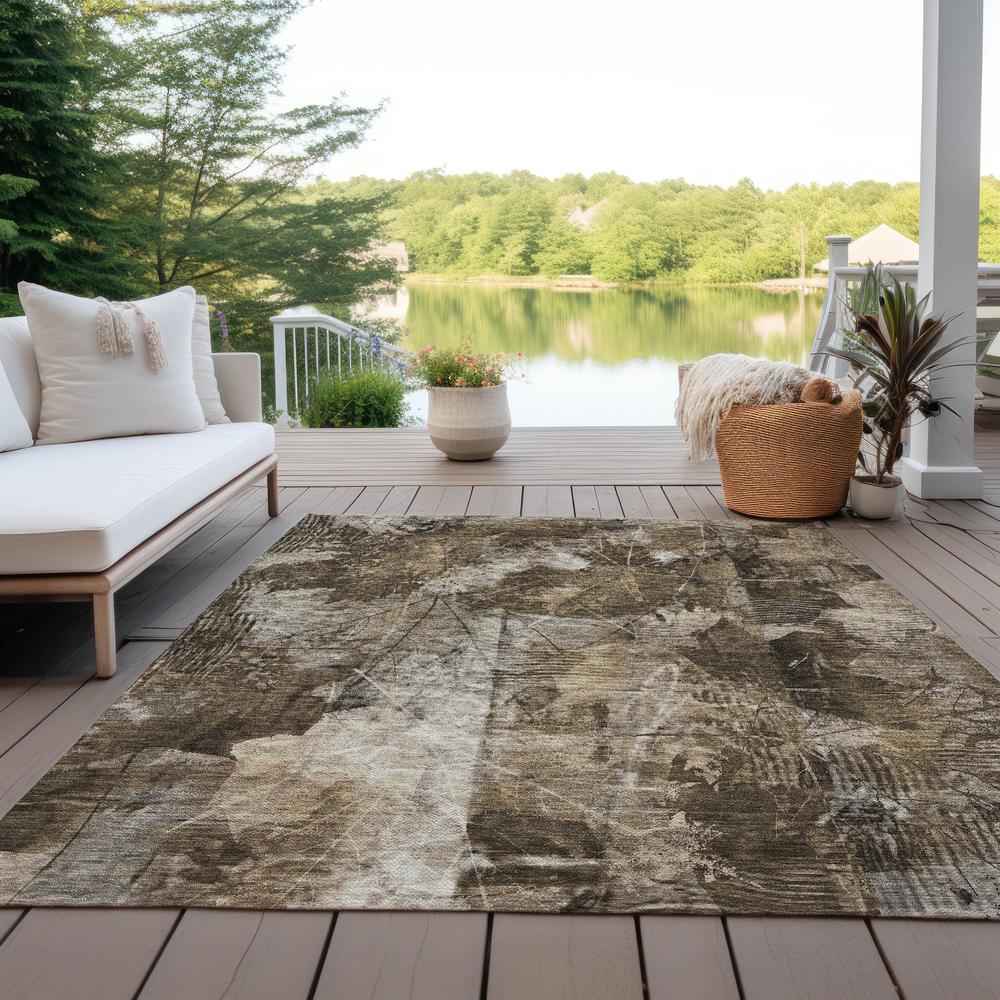 Chantille ACN560 Brown 3' x 5' Rug. Picture 8