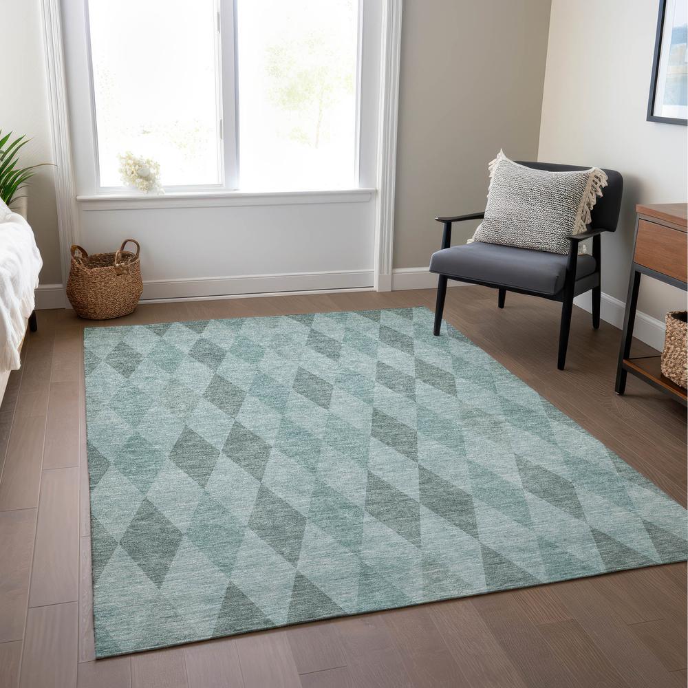 Chantille ACN561 Teal 3' x 5' Rug. Picture 7