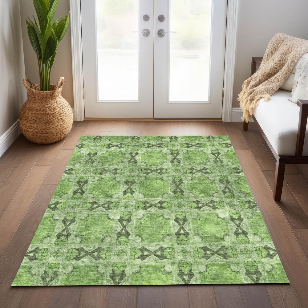 Chantille ACN564 Green 3' x 5' Rug. Picture 7