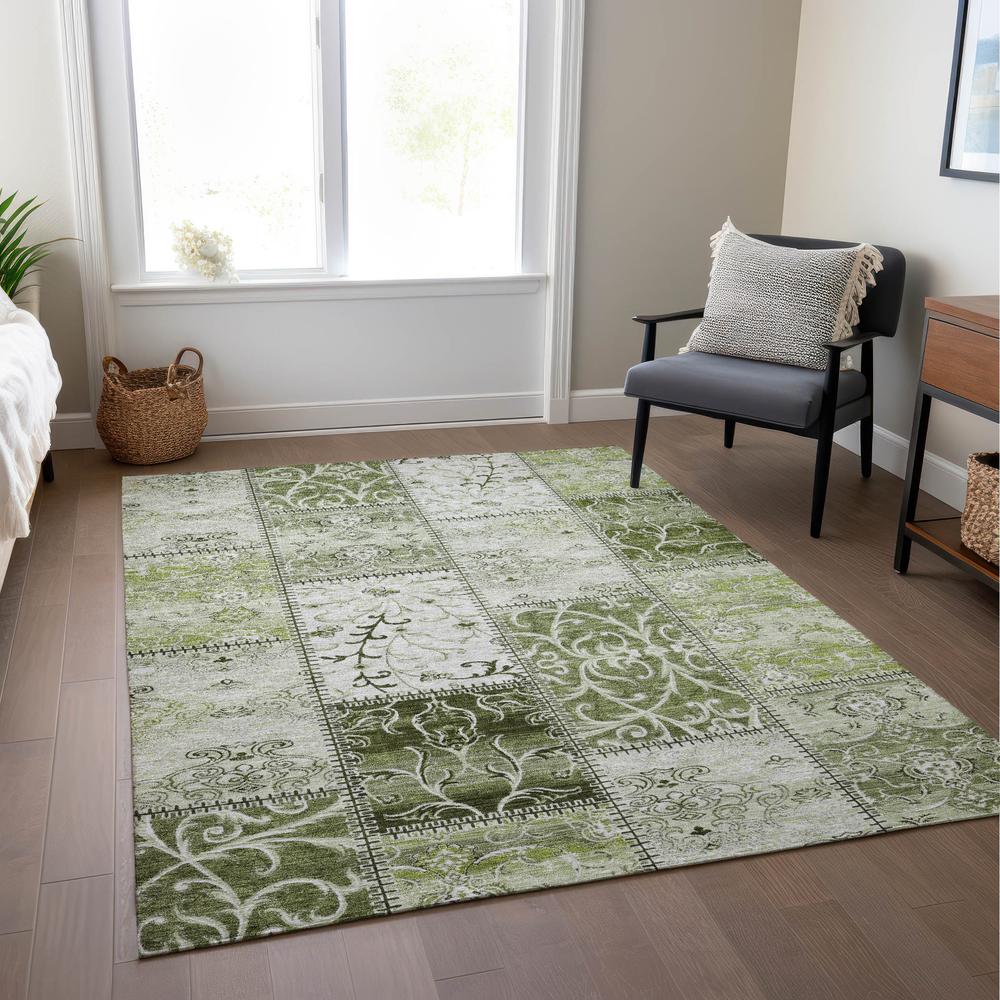 Chantille ACN566 Green 3' x 5' Rug. Picture 7