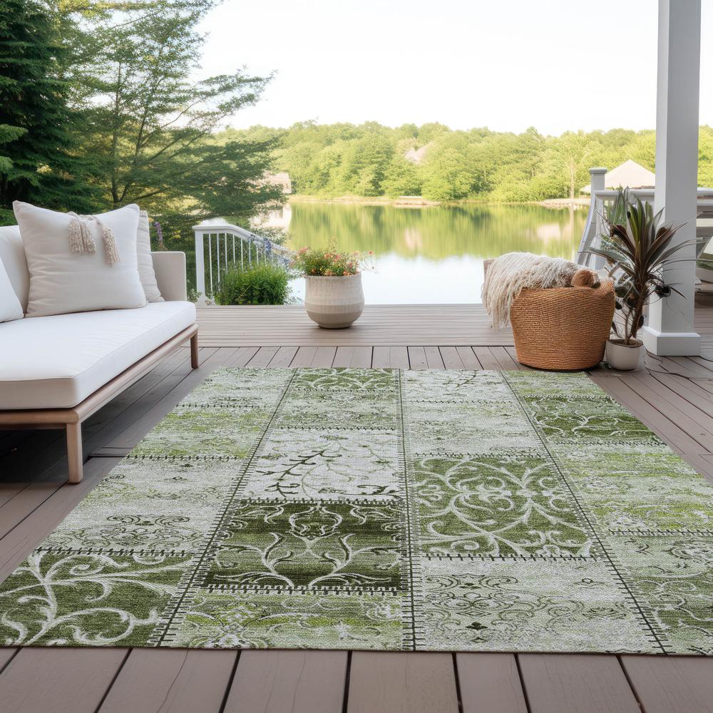 Chantille ACN566 Green 3' x 5' Rug. Picture 8