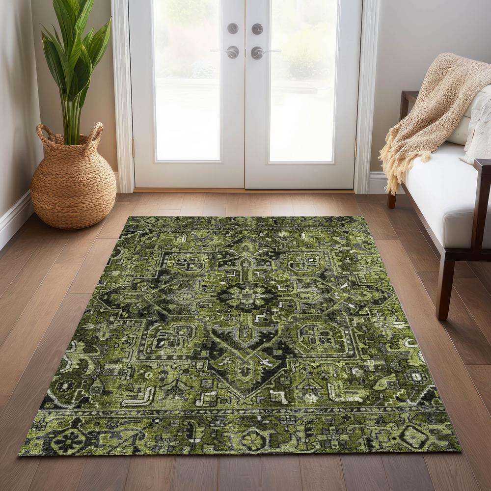 Chantille ACN570 Green 3' x 5' Rug. Picture 7