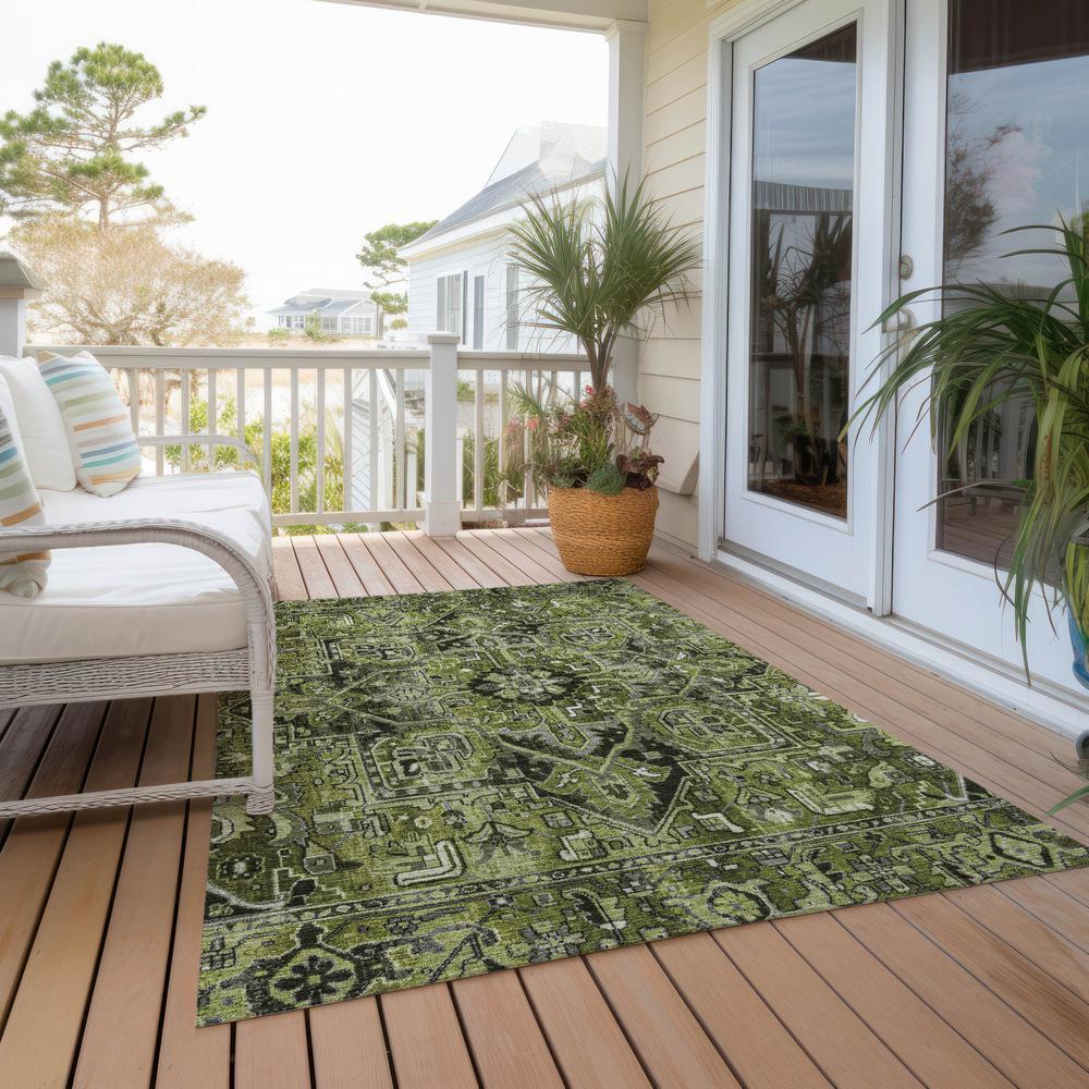 Chantille ACN570 Green 3' x 5' Rug. Picture 8