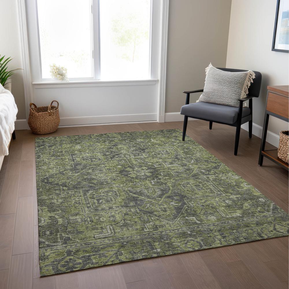 Chantille ACN571 Green 3' x 5' Rug. Picture 7