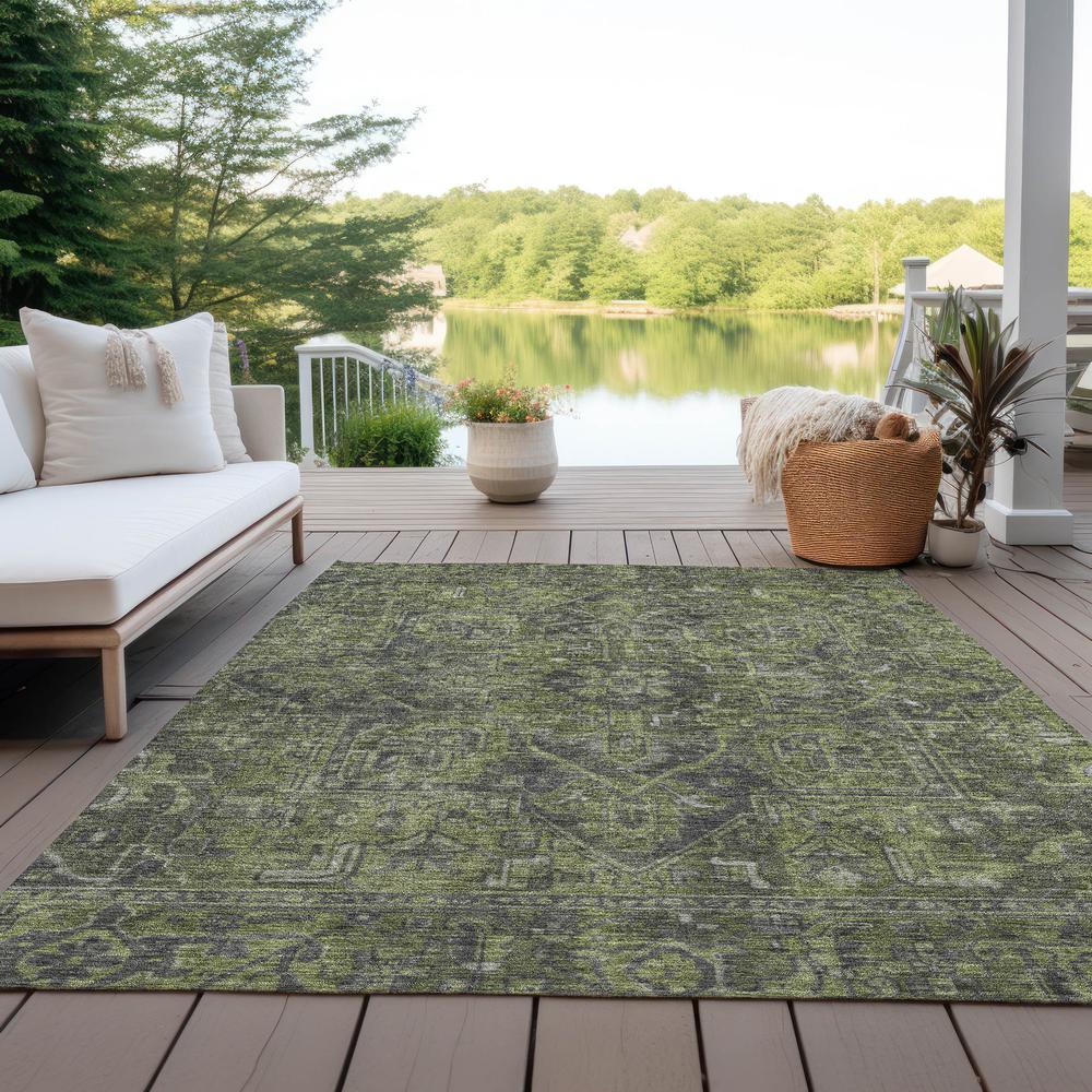 Chantille ACN571 Green 3' x 5' Rug. Picture 8