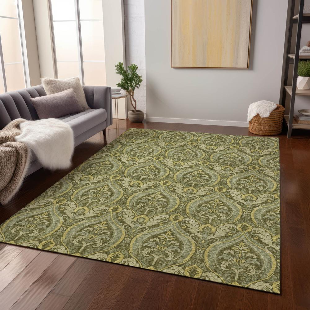 Chantille ACN572 Green 3' x 5' Rug. Picture 7