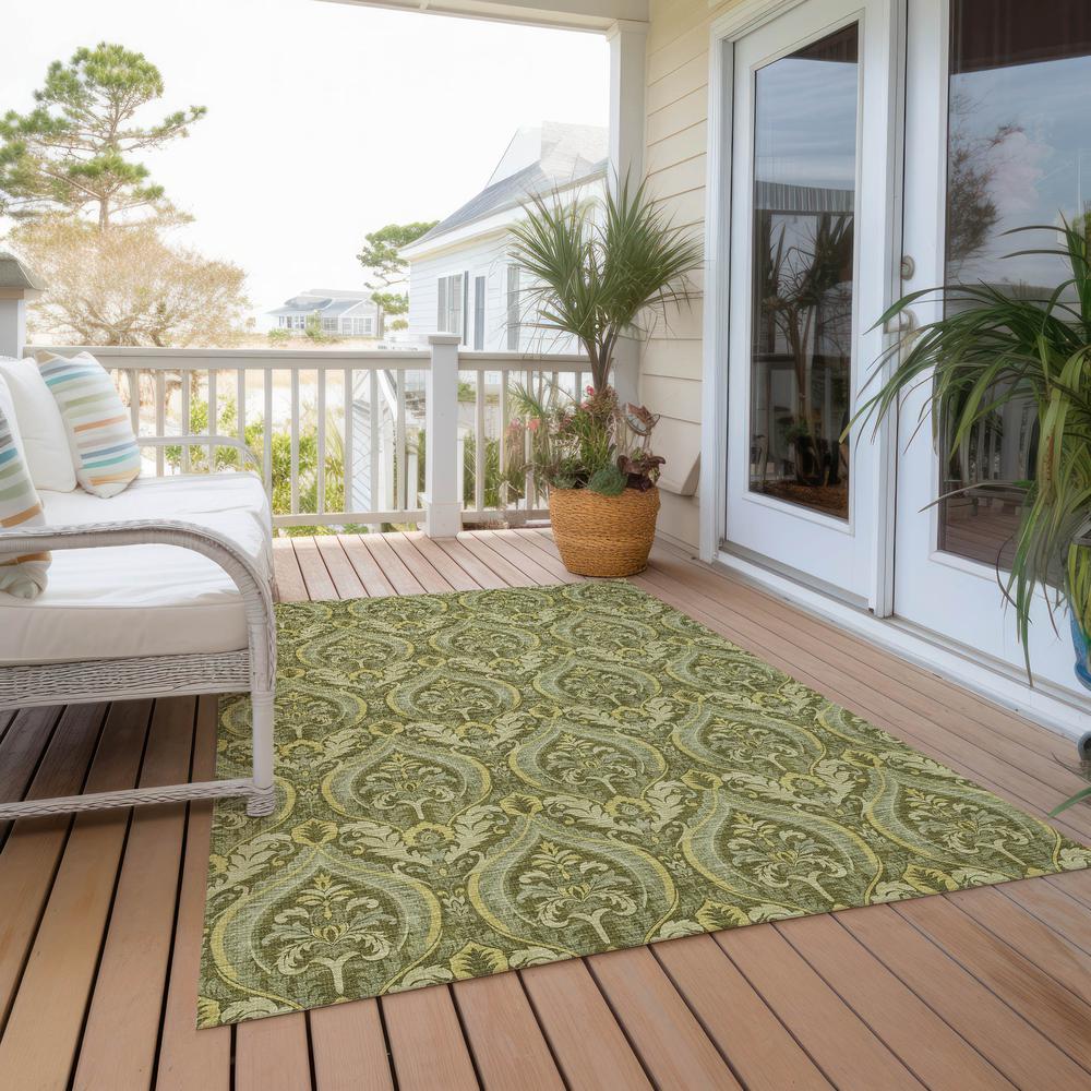 Chantille ACN572 Green 3' x 5' Rug. Picture 8