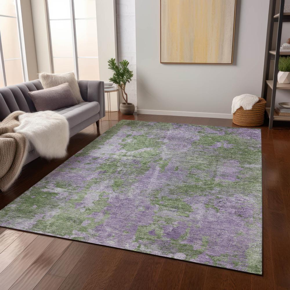 Chantille ACN573 Green 3' x 5' Rug. Picture 7