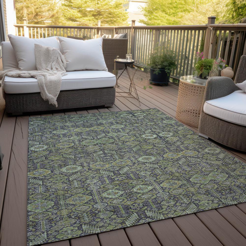 Chantille ACN574 Green 3' x 5' Rug. Picture 9