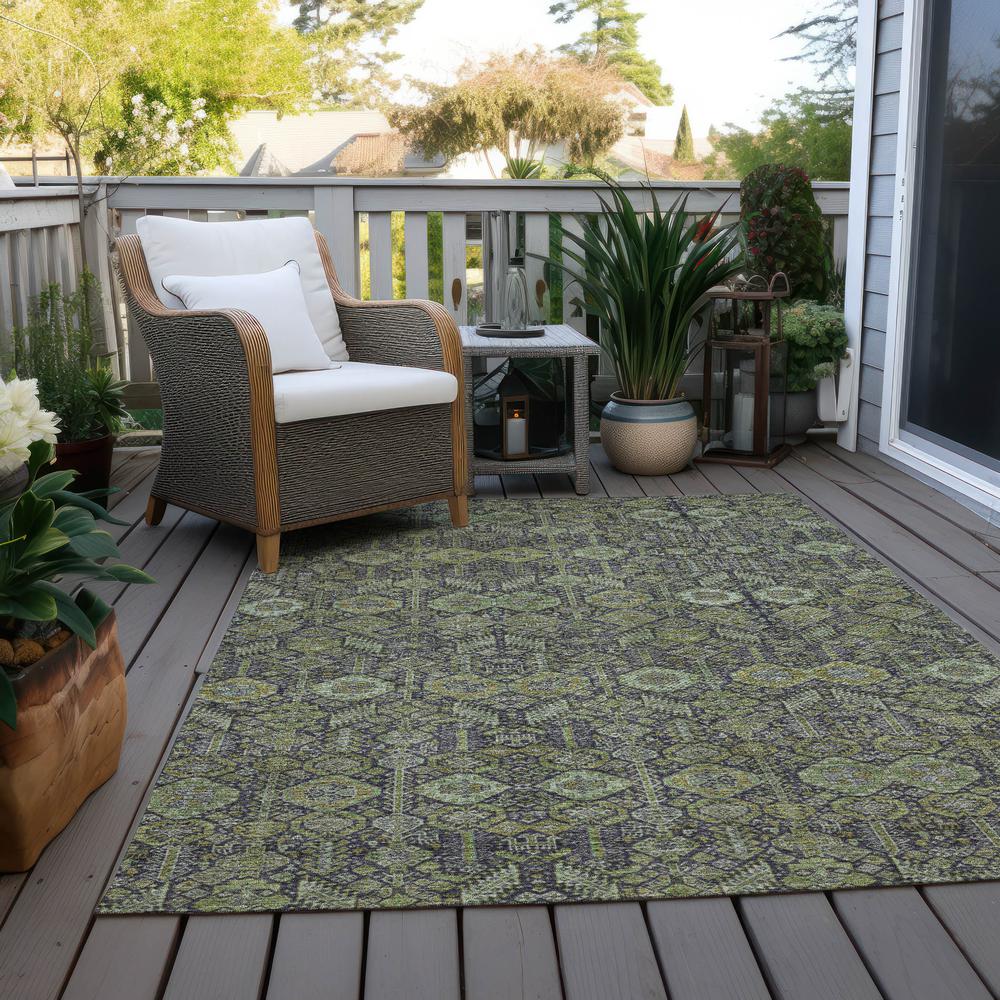 Chantille ACN574 Green 3' x 5' Rug. Picture 10