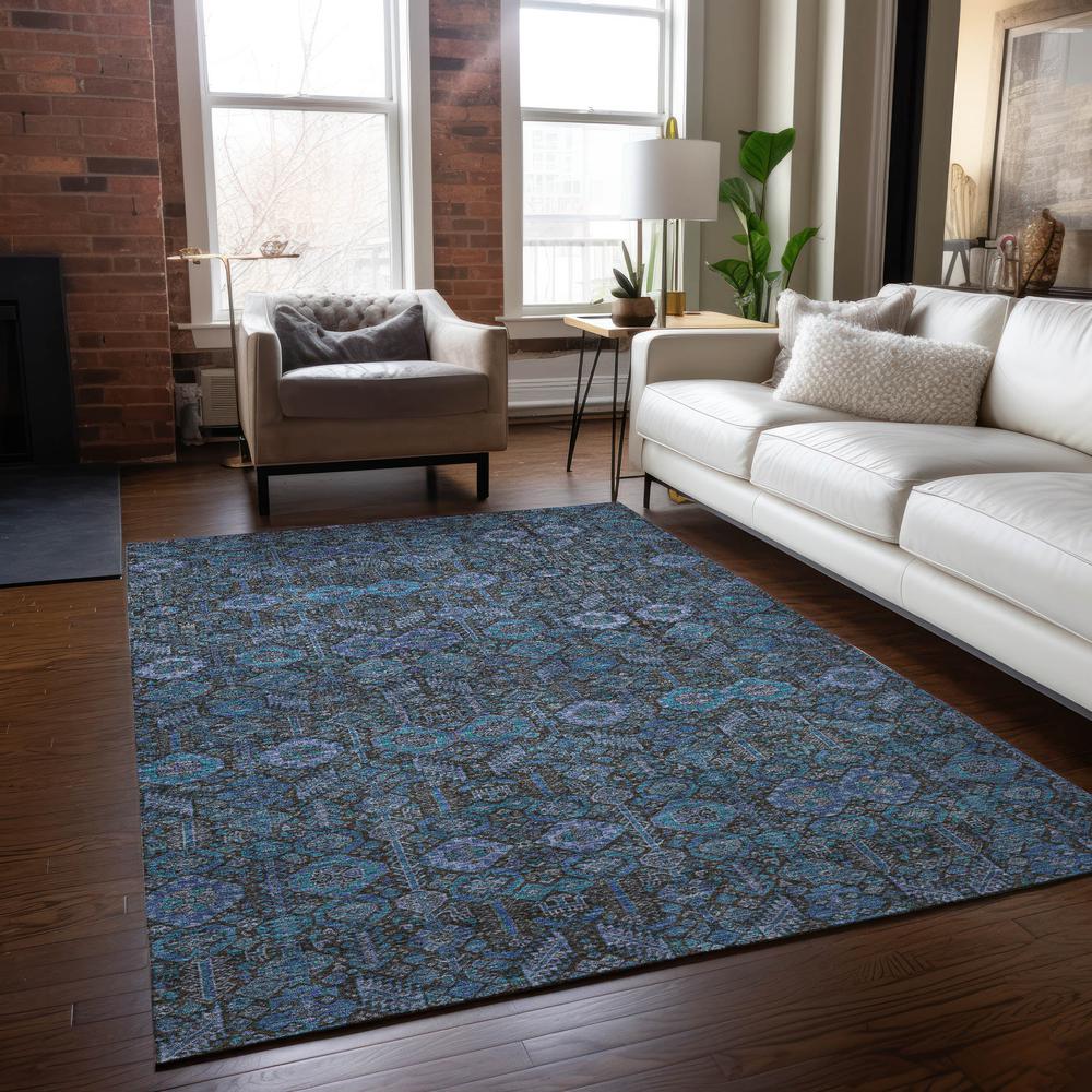 Chantille ACN574 Teal 3' x 5' Rug. Picture 6