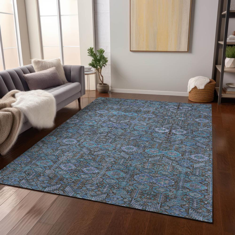 Chantille ACN574 Teal 3' x 5' Rug. Picture 7