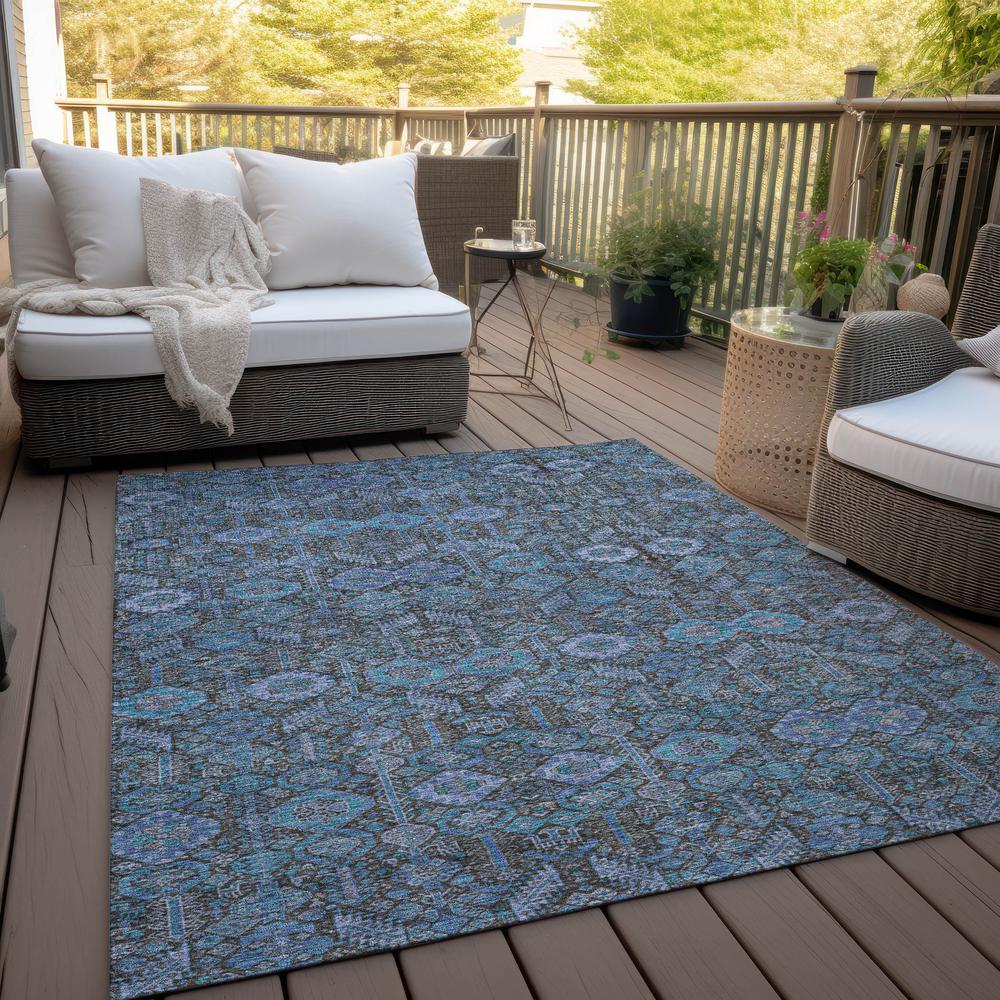 Chantille ACN574 Teal 3' x 5' Rug. Picture 8