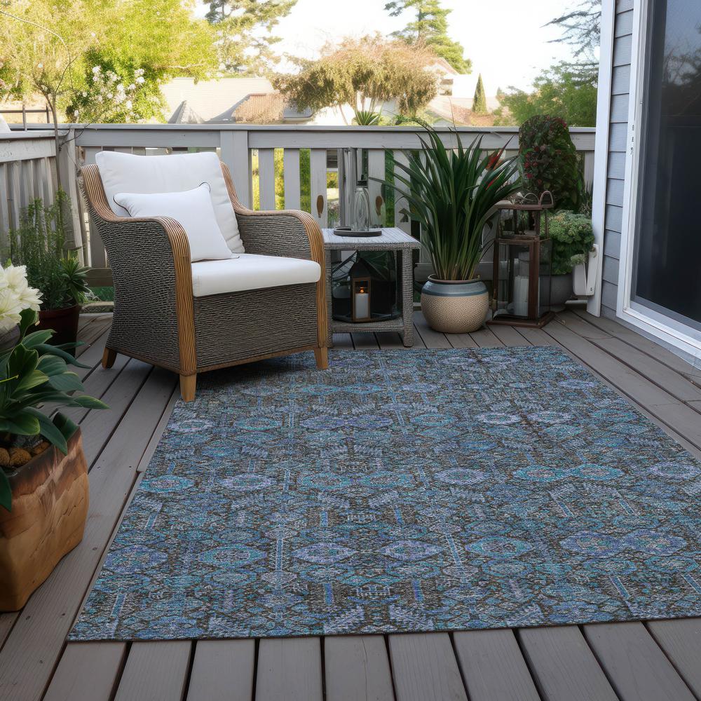 Chantille ACN574 Teal 3' x 5' Rug. Picture 9