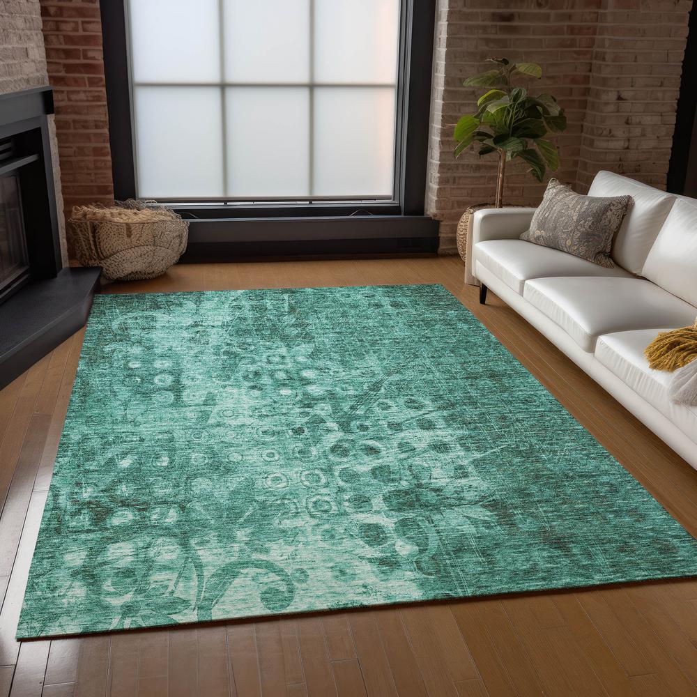 Chantille ACN577 Teal 3' x 5' Rug. Picture 7