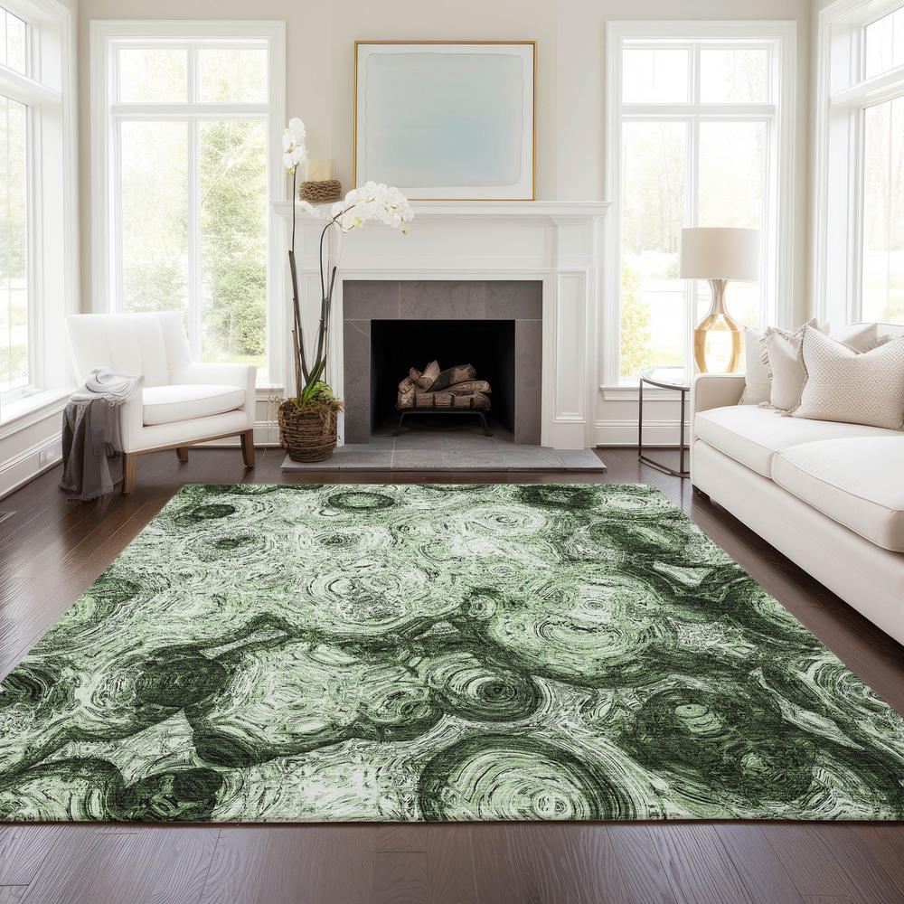 Chantille ACN579 Green 3' x 5' Rug. Picture 6