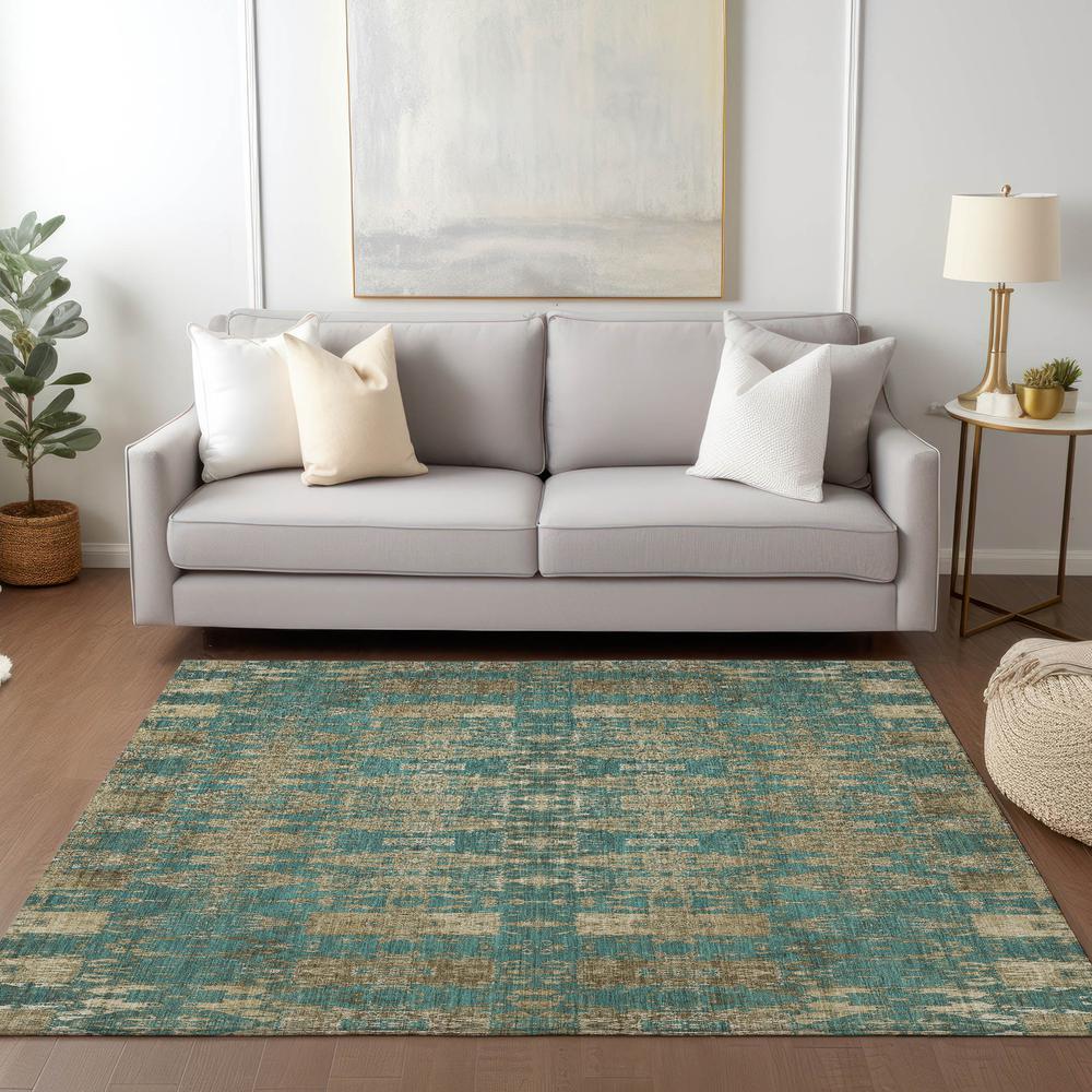 Chantille ACN580 Teal 3' x 5' Rug. Picture 6