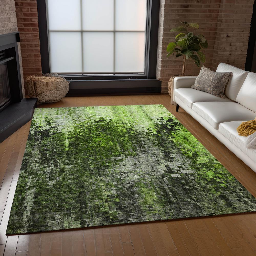 Chantille ACN581 Green 3' x 5' Rug. Picture 7