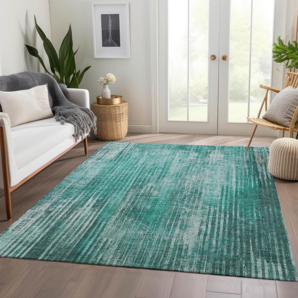 Chantille ACN582 Teal 3' x 5' Rug. Picture 6