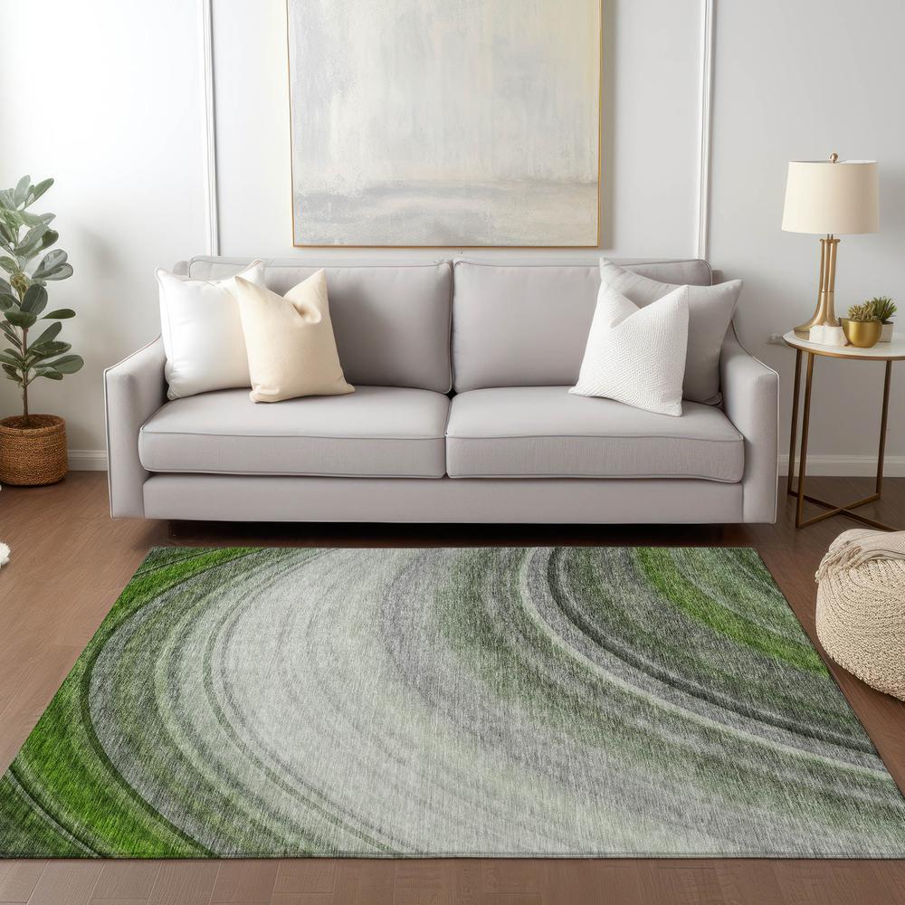 Chantille ACN584 Green 3' x 5' Rug. Picture 6