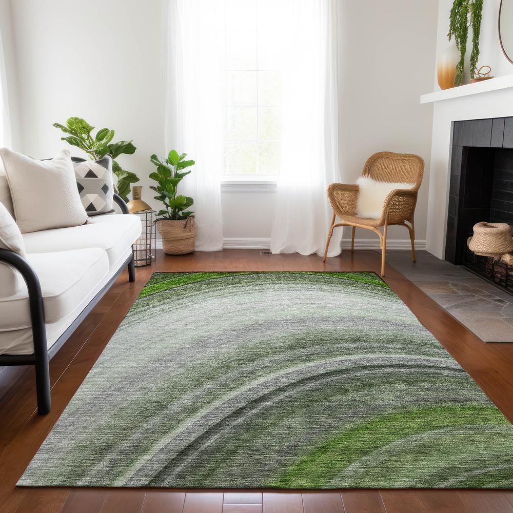 Chantille ACN584 Green 3' x 5' Rug. Picture 7
