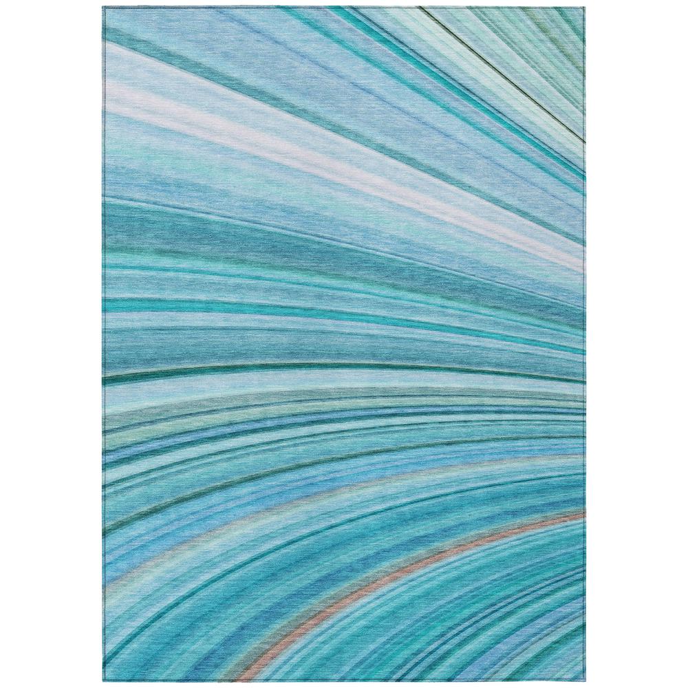 Chantille ACN585 Teal 3' x 5' Rug. Picture 1