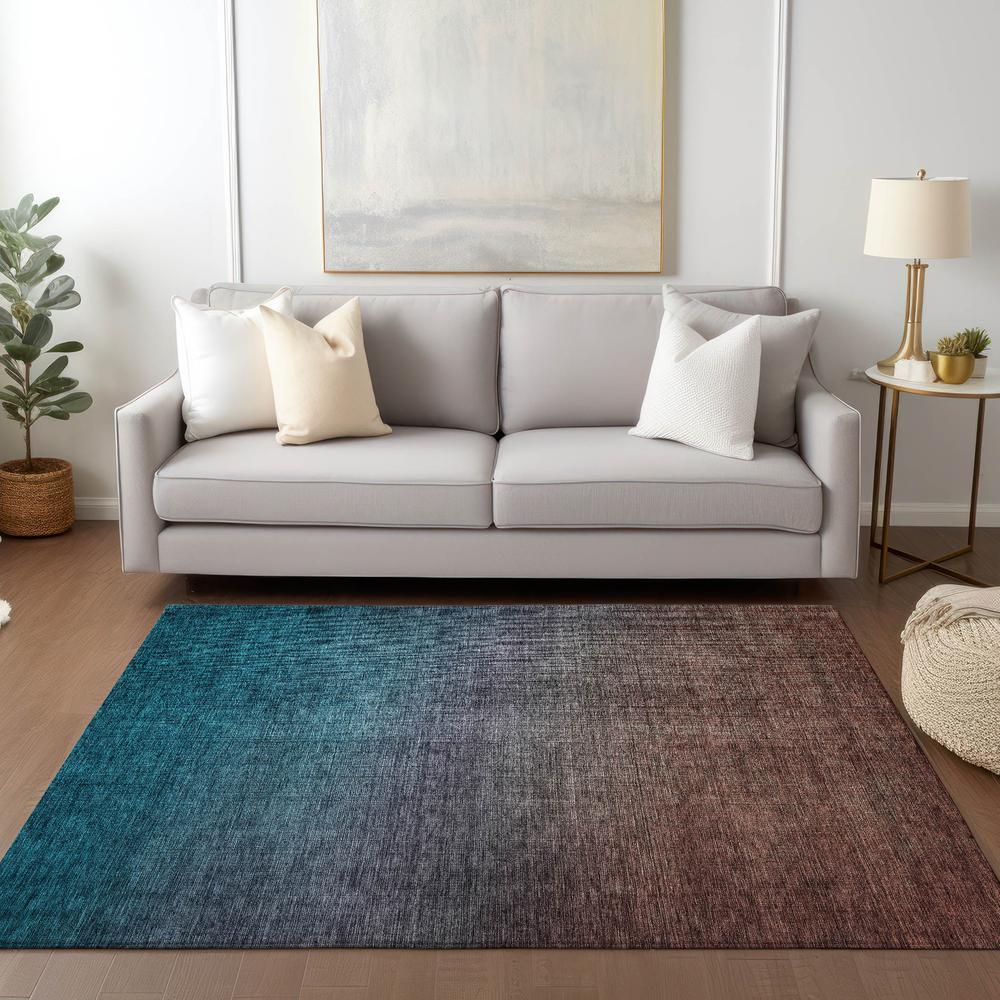 Chantille ACN587 Teal 3' x 5' Rug. Picture 6