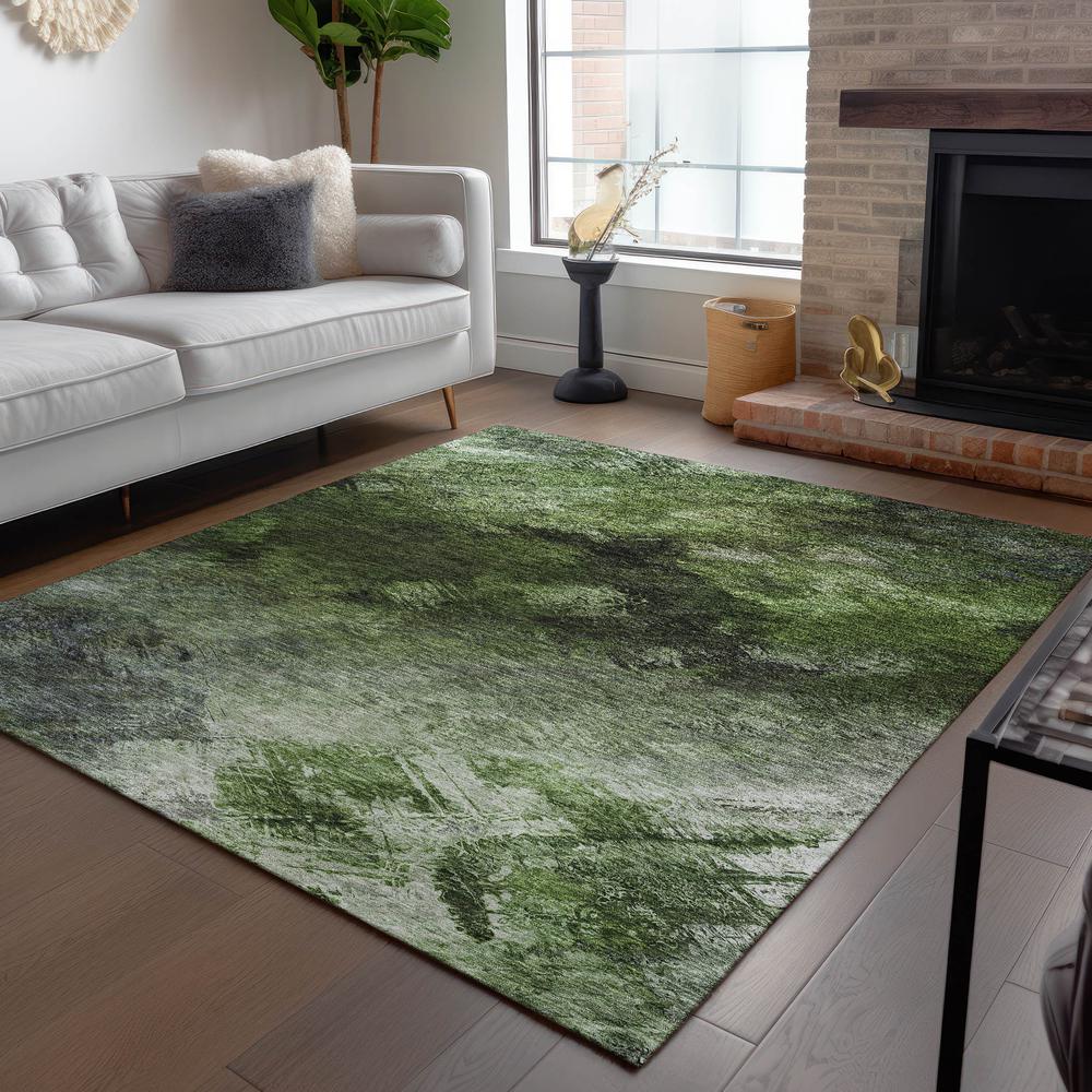 Chantille ACN590 Green 3' x 5' Rug. Picture 7