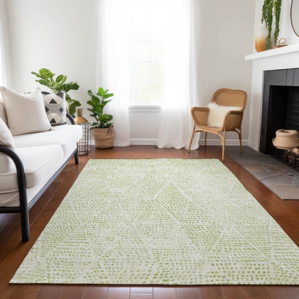 Chantille ACN591 Green 3' x 5' Rug. Picture 8