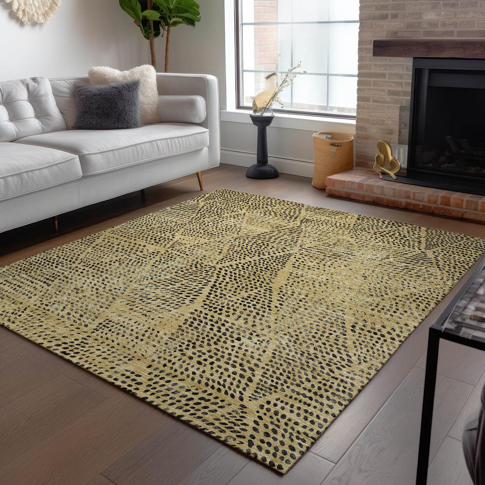 Chantille ACN591 Gold 3' x 5' Rug. Picture 7