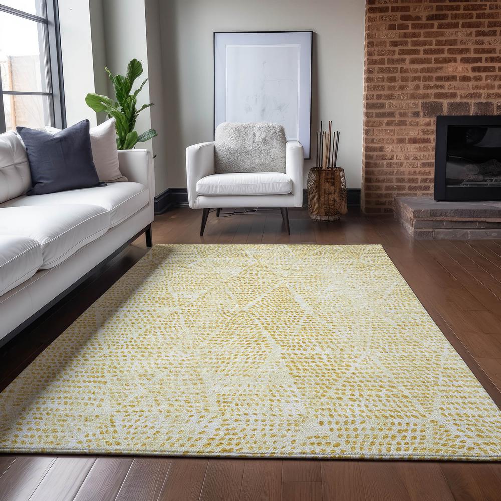 Chantille ACN591 Gold 3' x 5' Rug. Picture 6