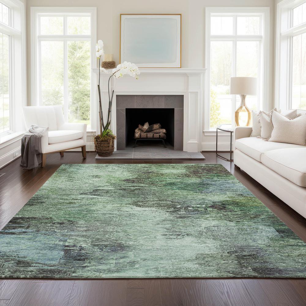 Chantille ACN592 Green 3' x 5' Rug. Picture 6