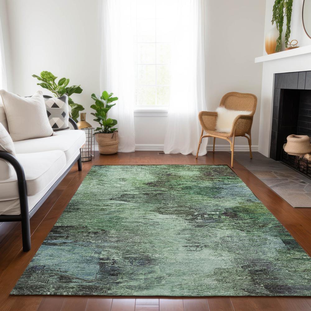 Chantille ACN592 Green 3' x 5' Rug. Picture 7