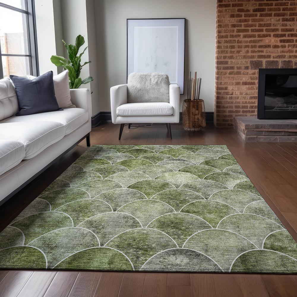 Chantille ACN594 Green 3' x 5' Rug. Picture 6