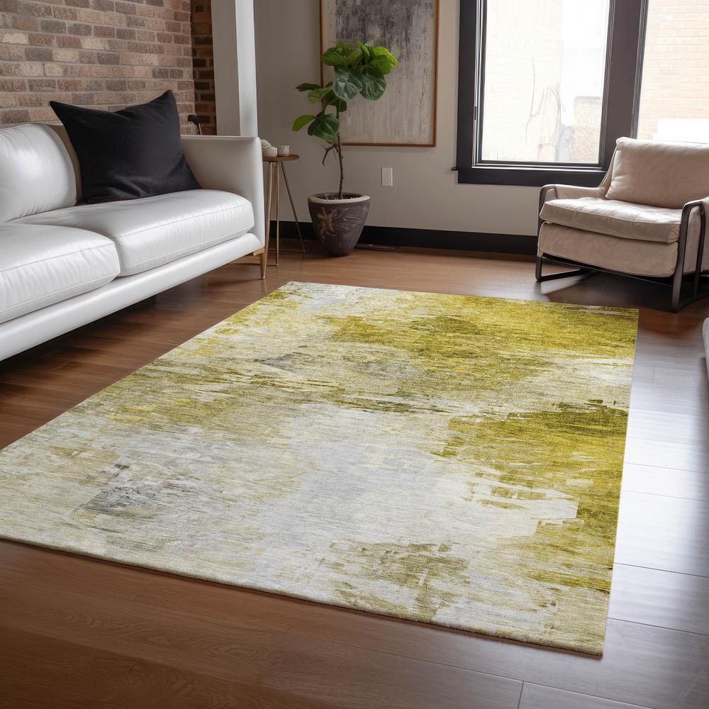 Chantille ACN595 Gold 3' x 5' Rug. Picture 7