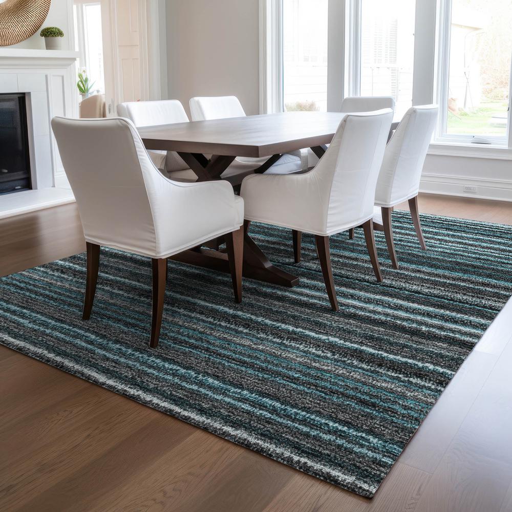Chantille ACN598 Teal 3' x 5' Rug. Picture 6