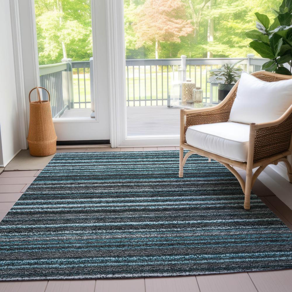 Chantille ACN598 Teal 3' x 5' Rug. Picture 7