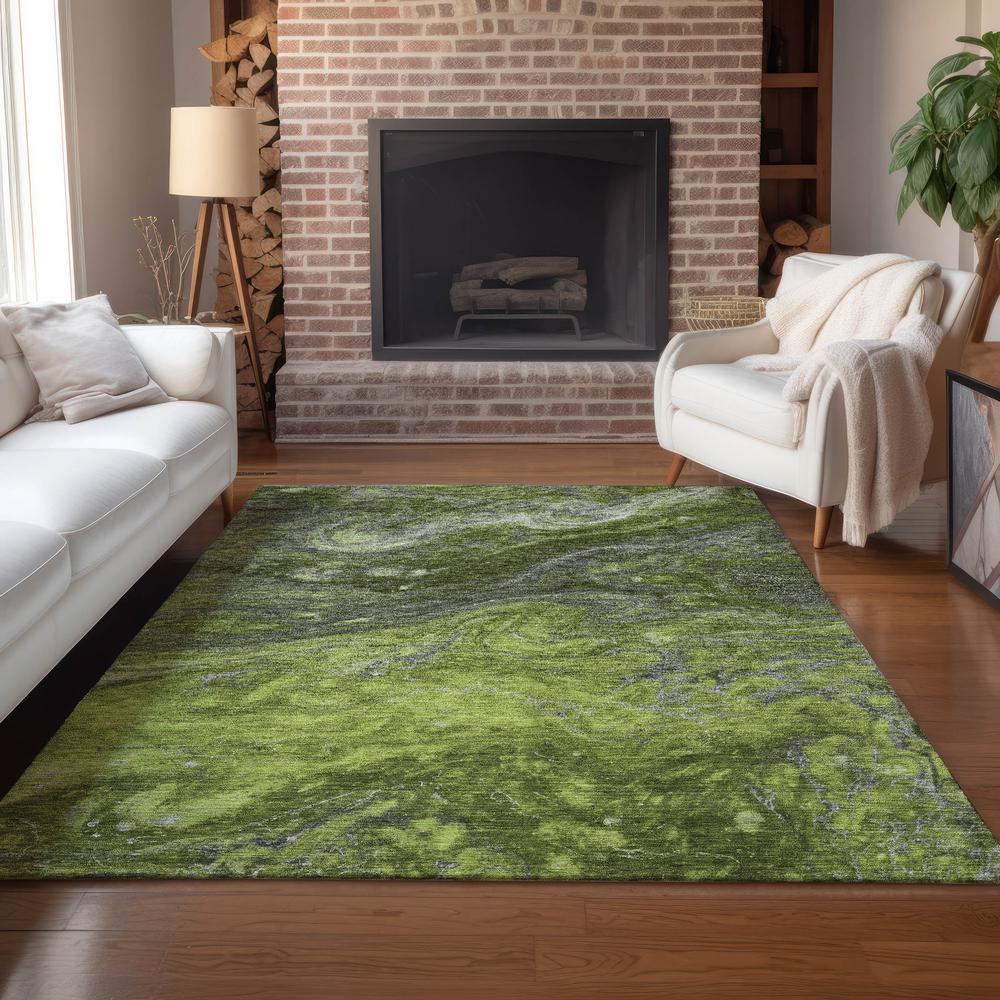 Chantille ACN599 Green 3' x 5' Rug. Picture 6