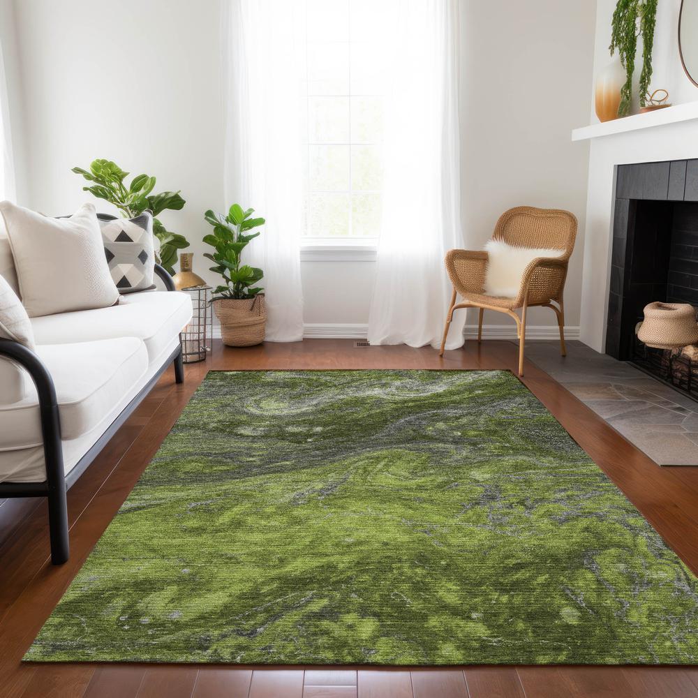 Chantille ACN599 Green 3' x 5' Rug. Picture 7