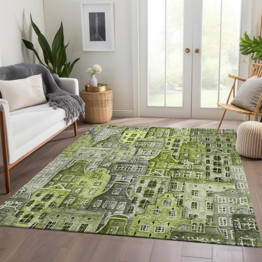 Chantille ACN600 Green 3' x 5' Rug. Picture 6