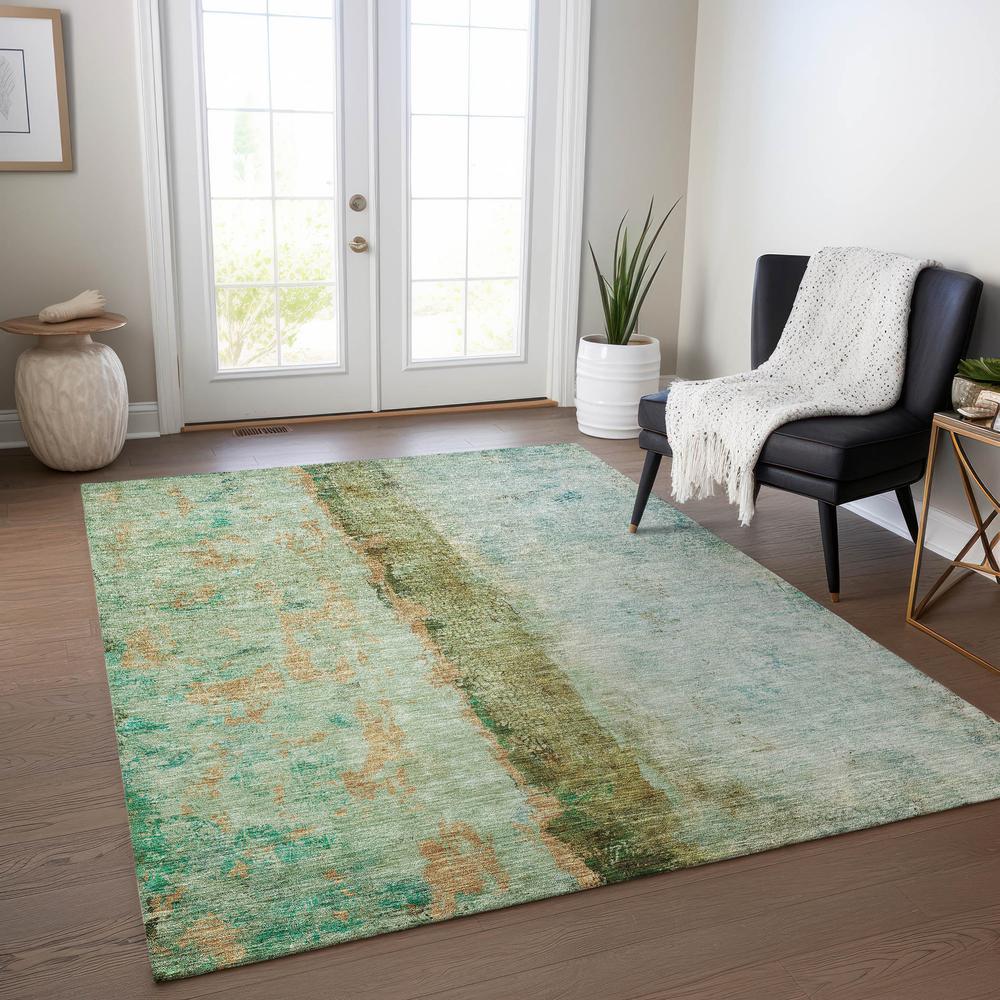 Chantille ACN605 Green 3' x 5' Rug. Picture 6