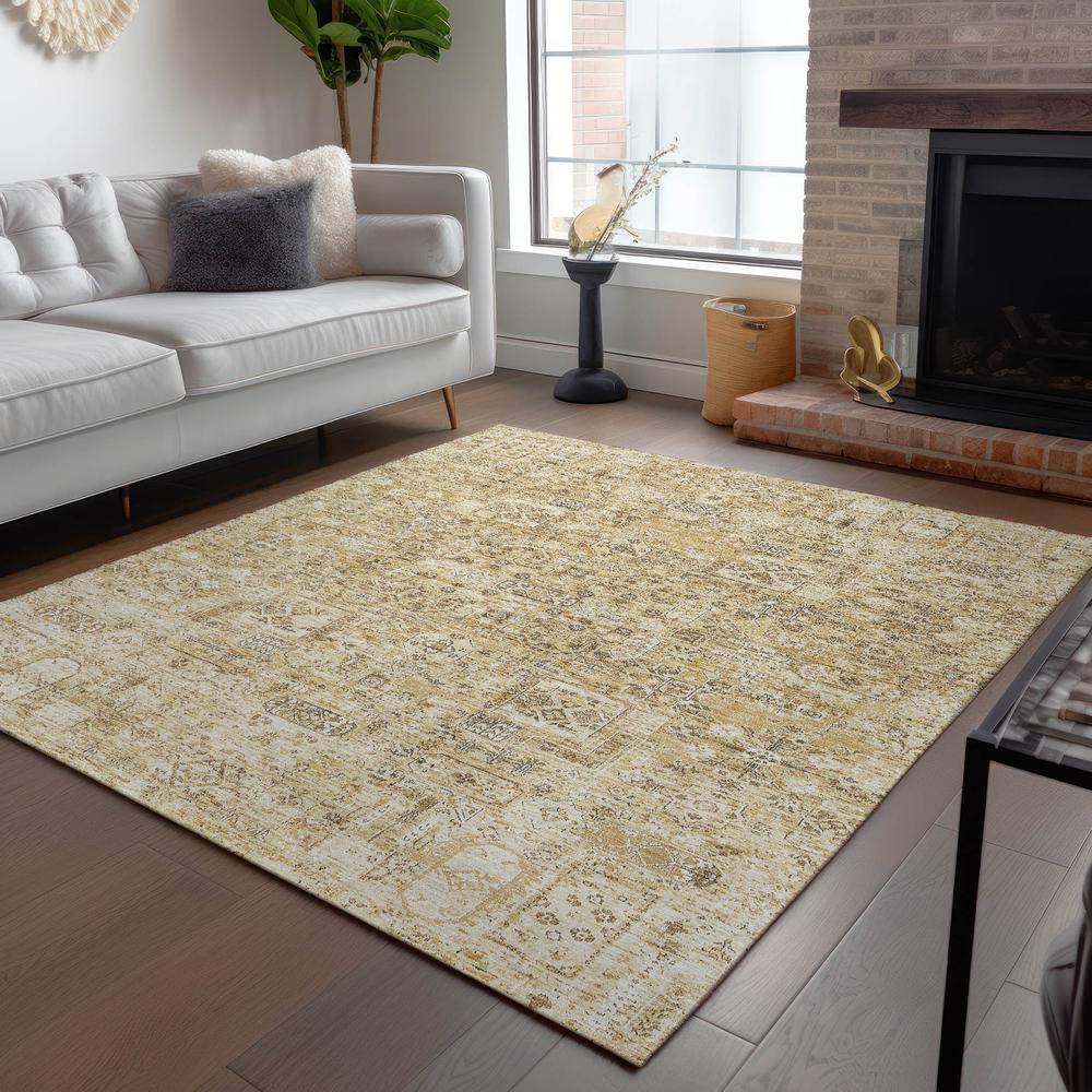 Chantille ACN611 Gold 3' x 5' Rug. Picture 7