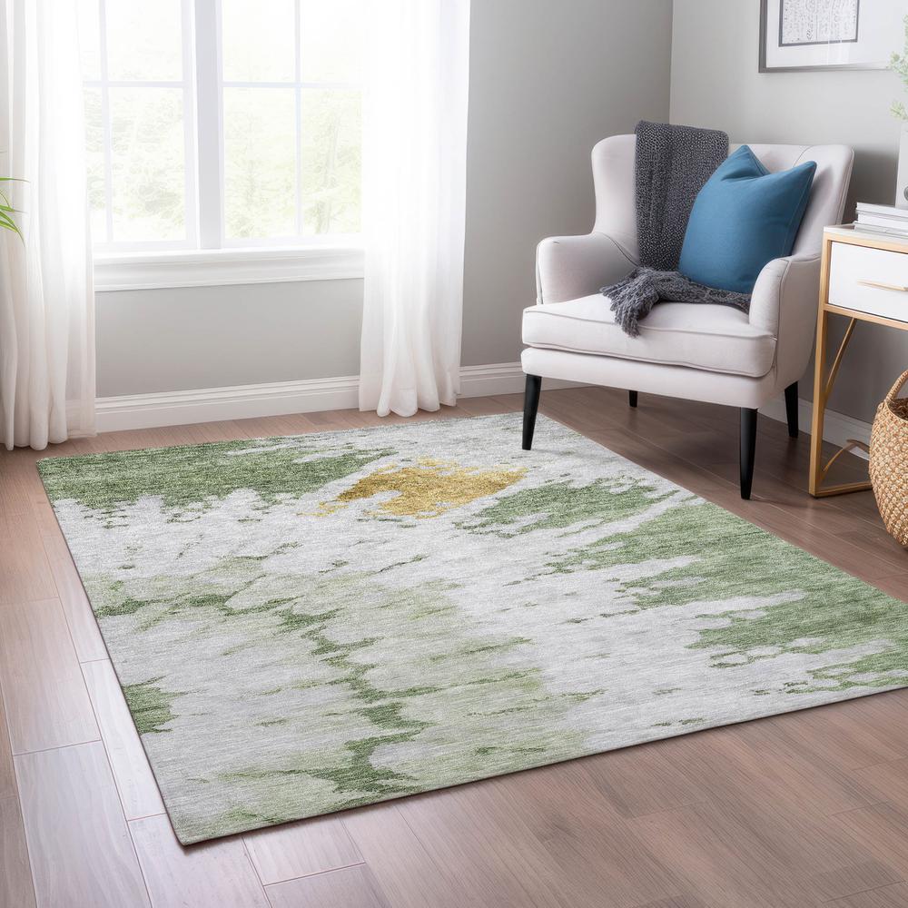 Chantille ACN614 Green 3' x 5' Rug. Picture 7