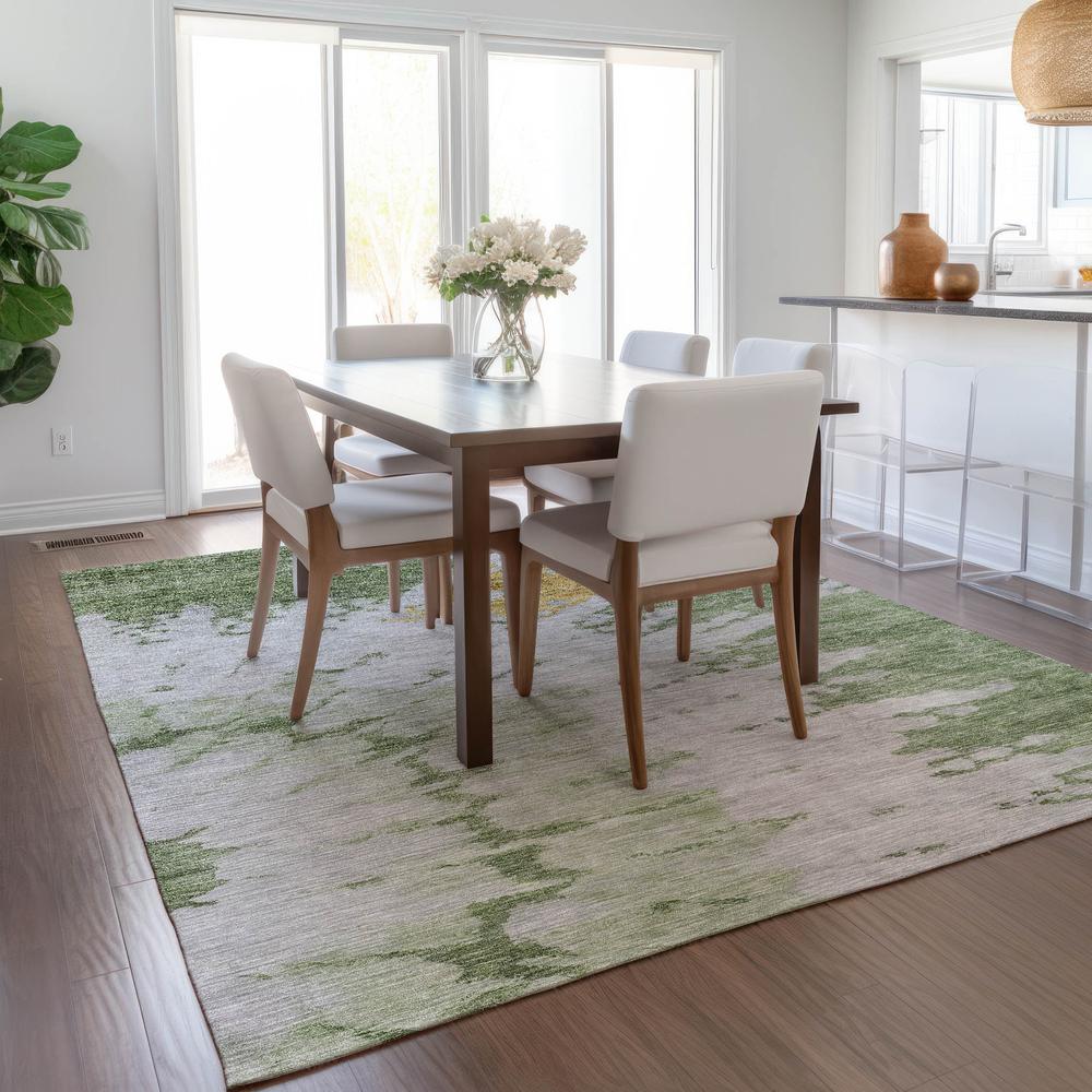 Chantille ACN614 Green 3' x 5' Rug. Picture 8