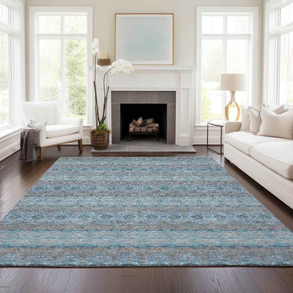 Chantille ACN615 Teal 3' x 5' Rug. Picture 6