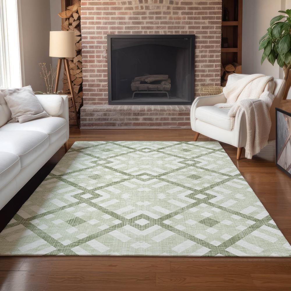 Chantille ACN616 Green 3' x 5' Rug. Picture 6