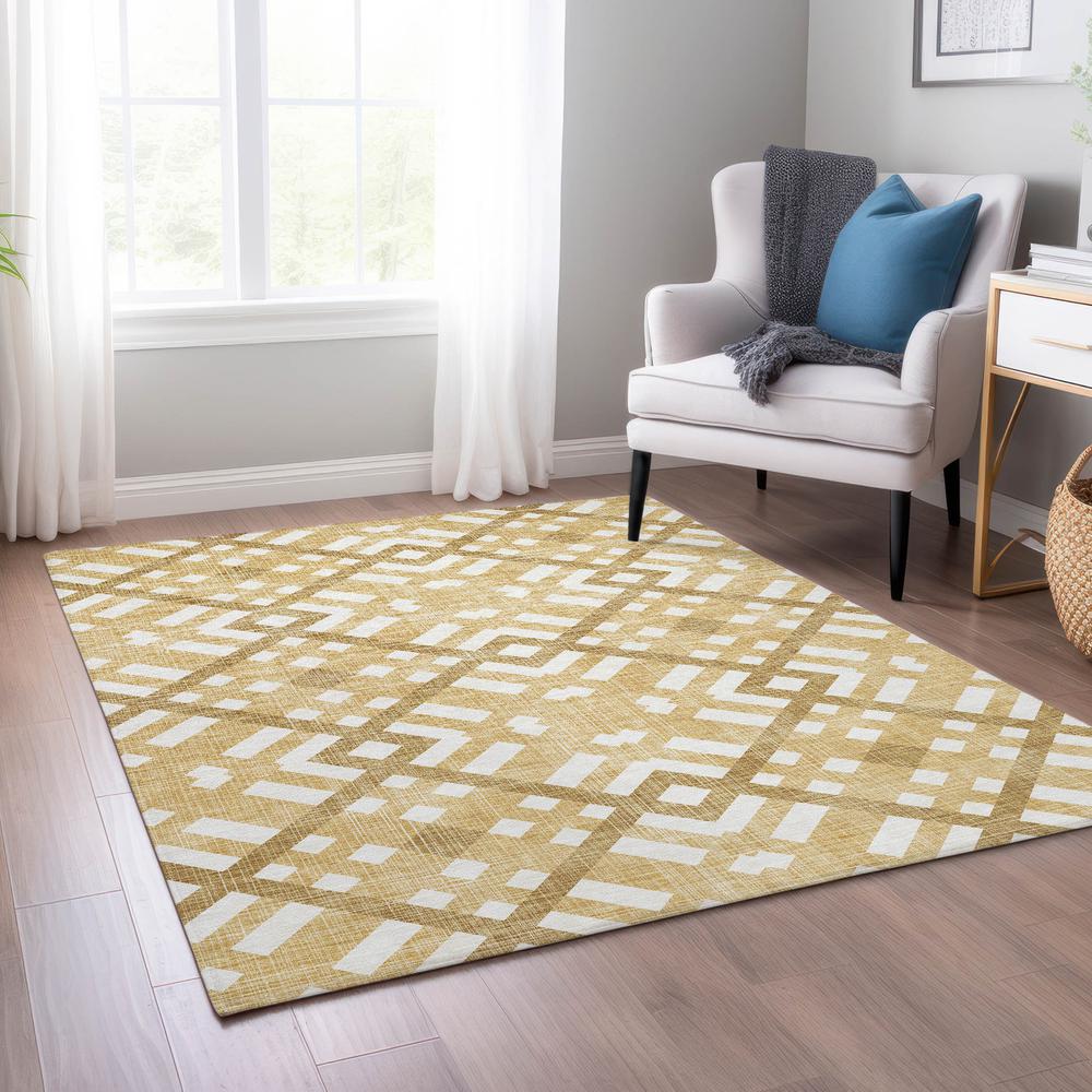 Chantille ACN616 Gold 3' x 5' Rug. Picture 6