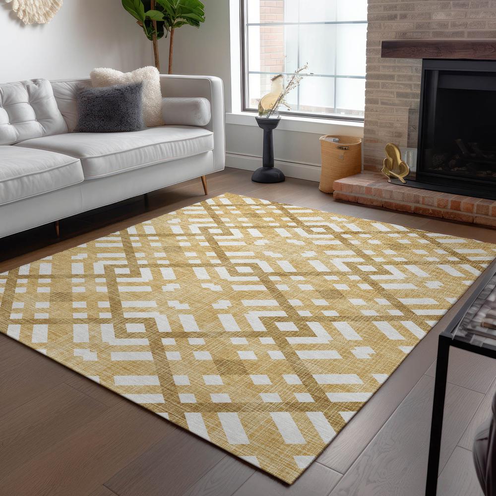 Chantille ACN616 Gold 3' x 5' Rug. Picture 7