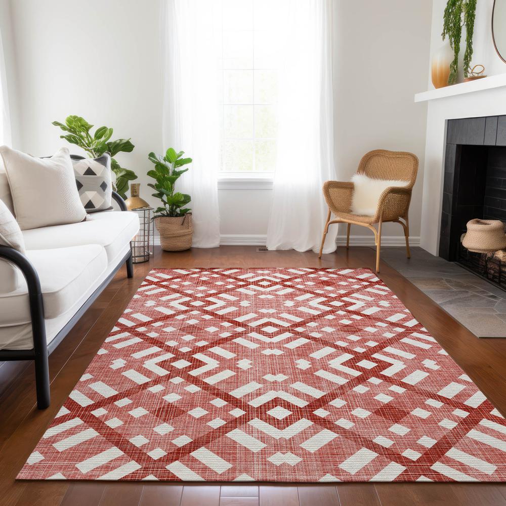 Chantille ACN616 Red 3' x 5' Rug. Picture 7